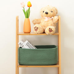 MiniArk small storage baskets in a nursery scene offer safe storage.