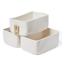 MiniArk small storage baskets in compact 13x8.5x5.1 inch form keep cosmetics organized.