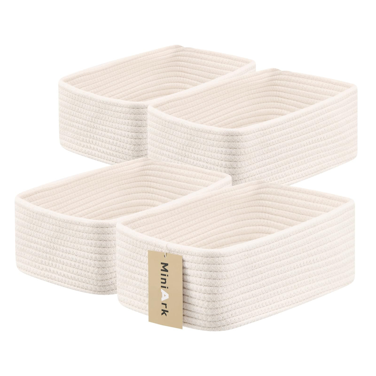 MiniArk small storage baskets compact size ideal for drawers and shelves.