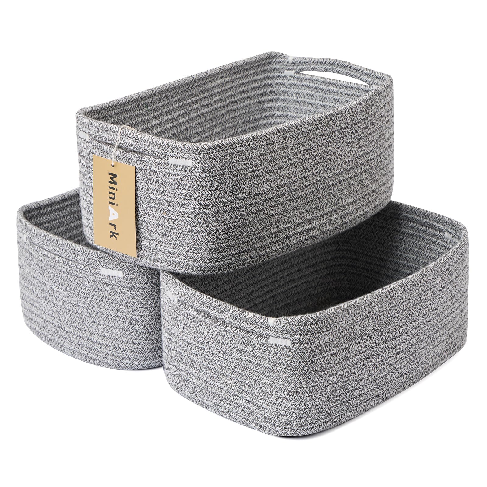 MiniArk small storage basket front view for compact organization of small items.
