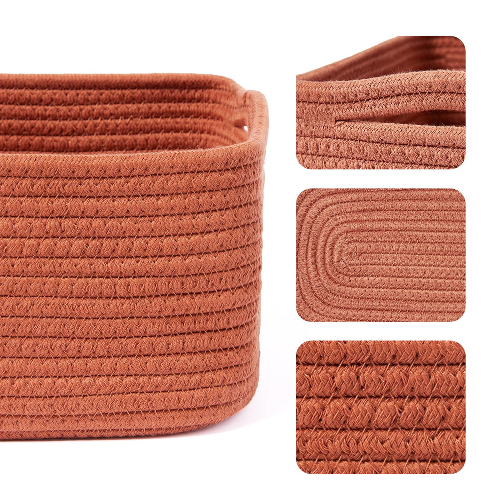MiniArk soft-durable cotton rope basket suitable for nursery storage and toy organization.