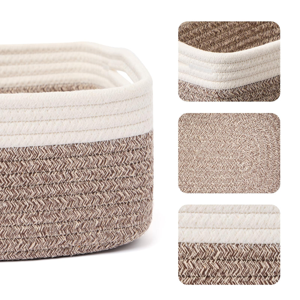 MiniArk soft and durable cotton rope basket safe for babies.