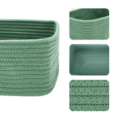MiniArk woven rope baskets add decorative storage texture to rooms.