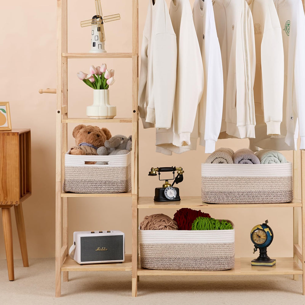 MiniArk woven rope design side view highlighting warm texture and decor