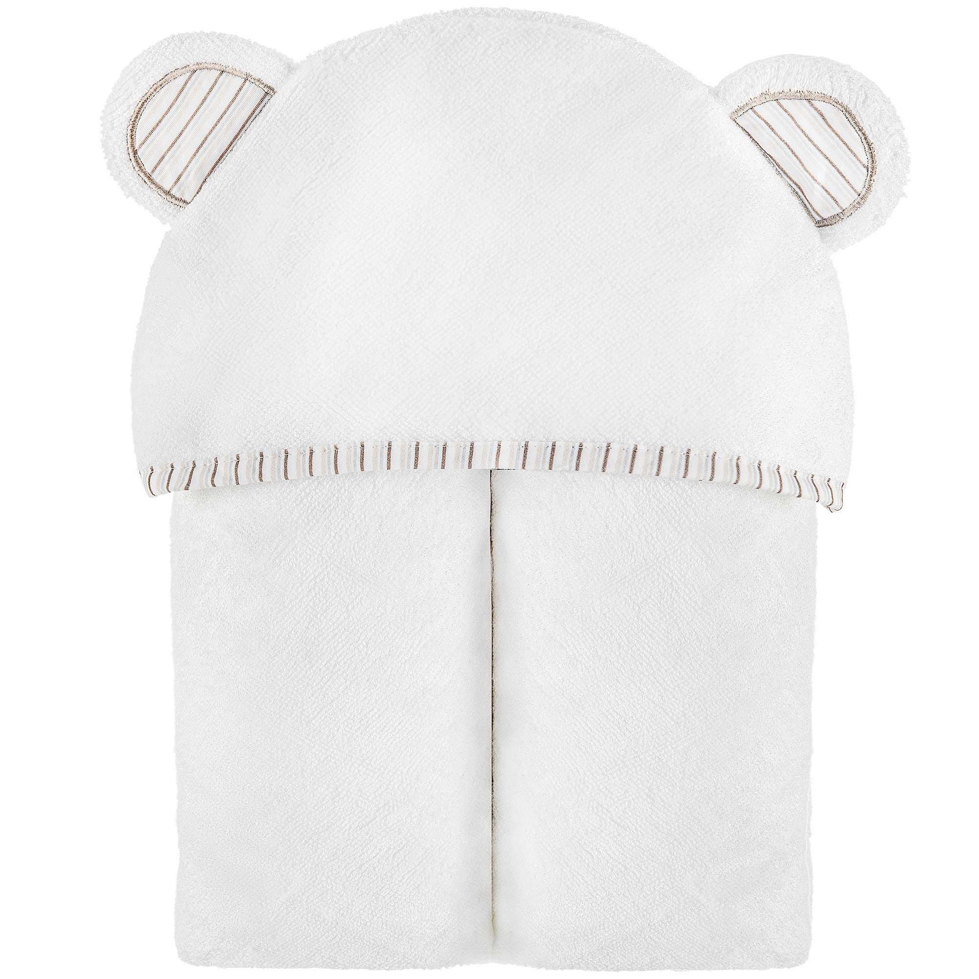 MINIBOO hooded towel bear design ideal for photo-ready newborn baths.