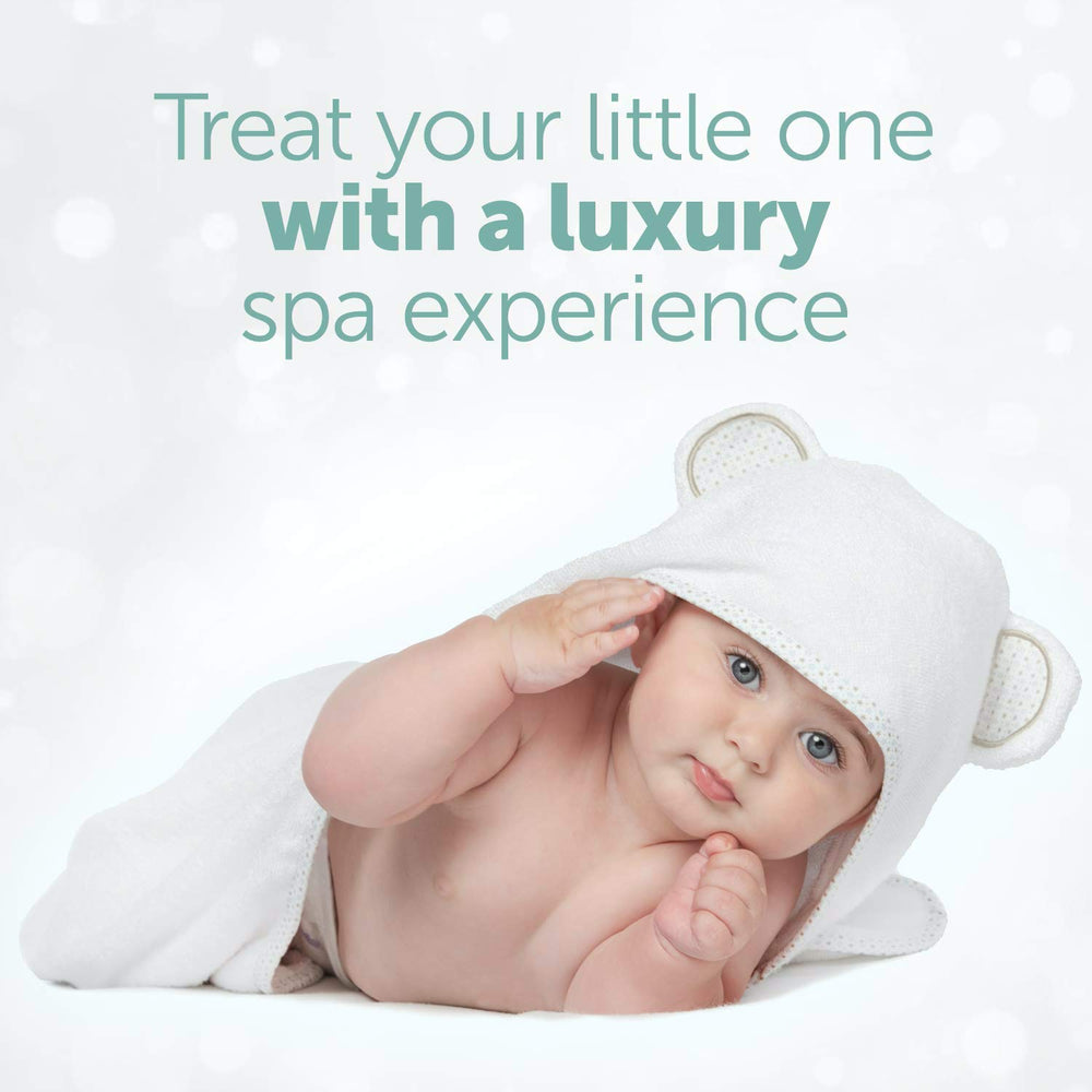 MINIBOO hooded towel features a large hood for quick head drying.