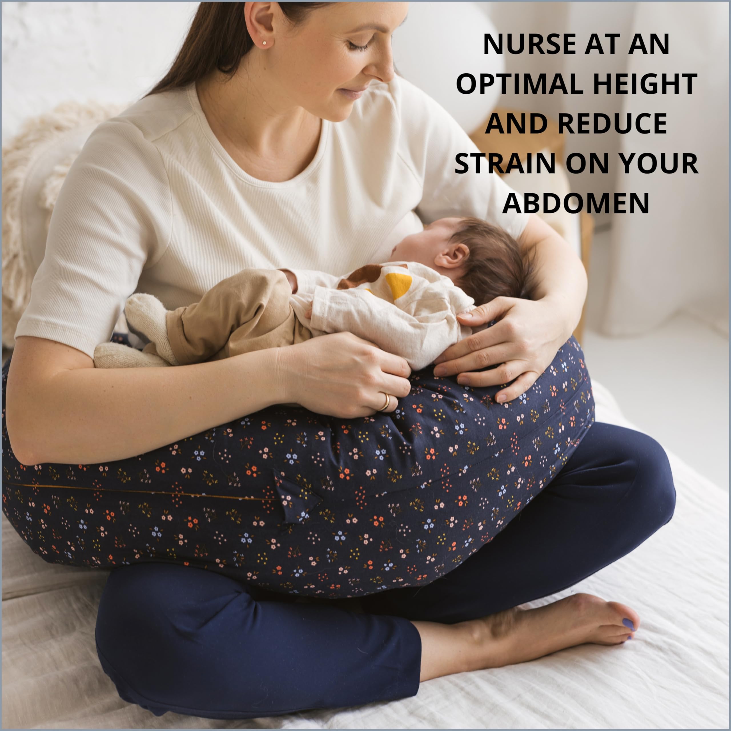 MINICAMP wrap-around nursing design offers secure feeding support.
