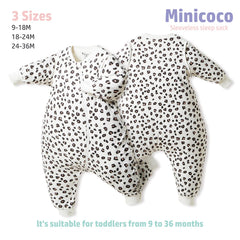 Minicoco 0.5 tog wearable blanket provides light warmth for cool nights.