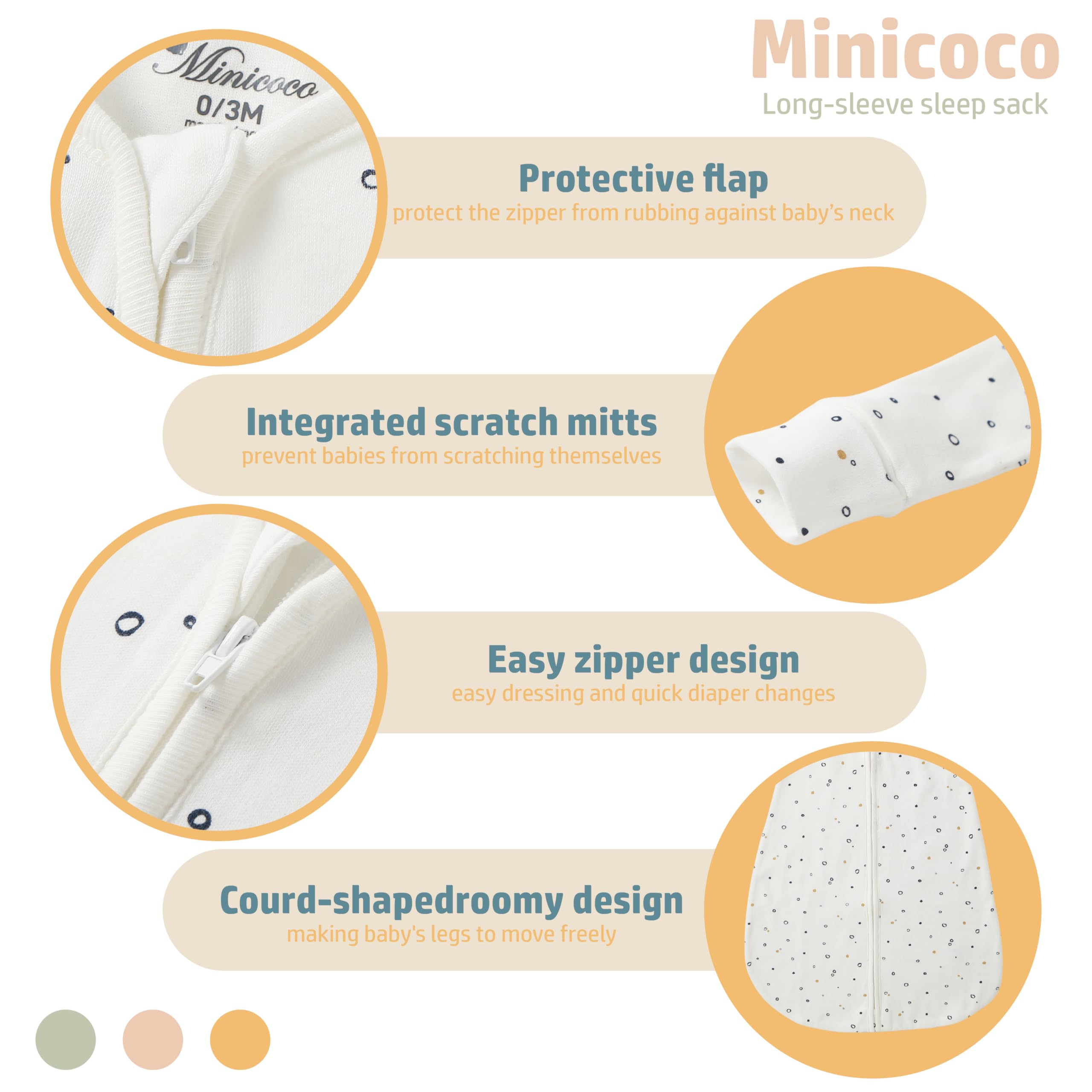 Minicoco sleeping bag is machine washable, maintaining softness after many washes.