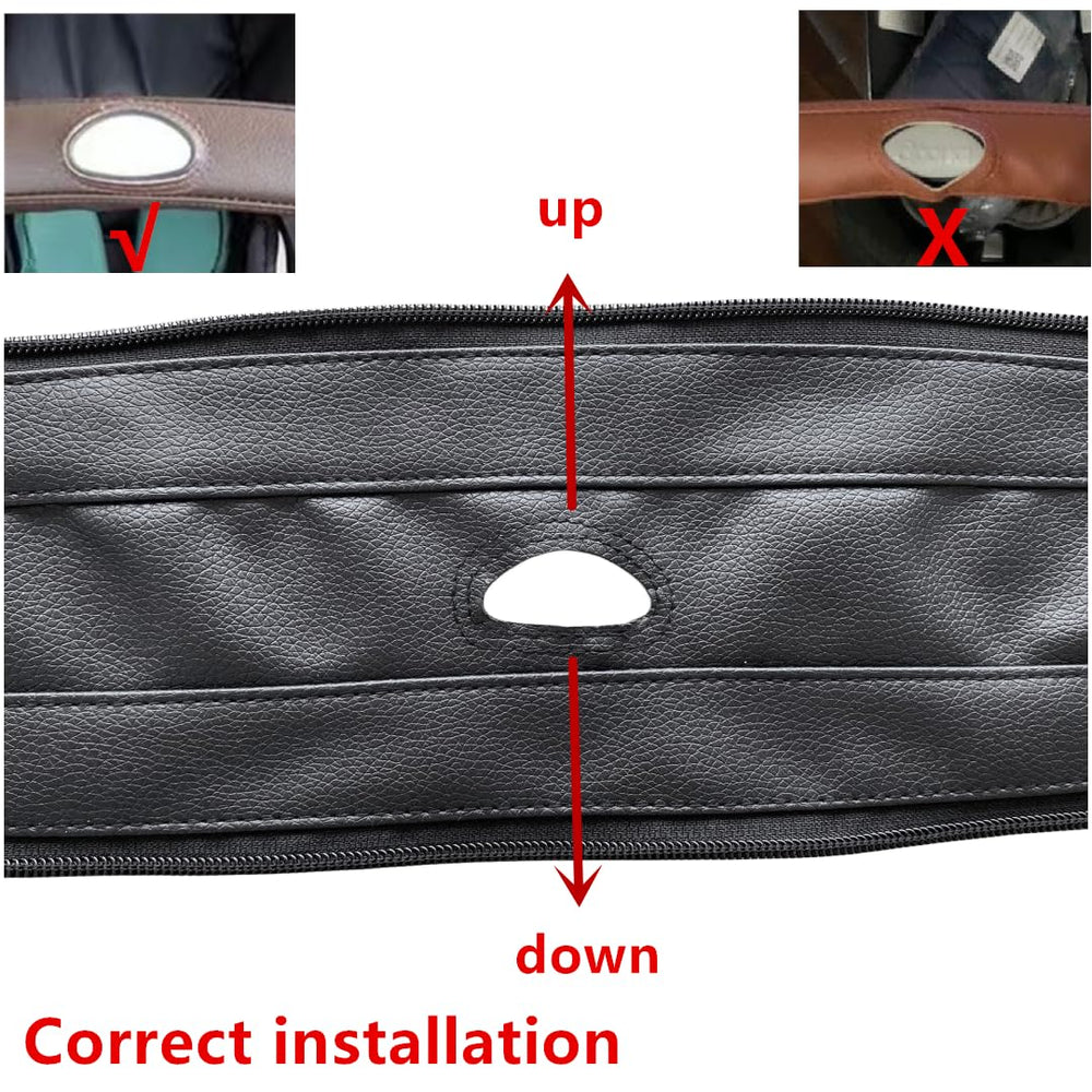 MINILUJIA cover on stroller handle shows waterproof, wipe-clean surface capability.