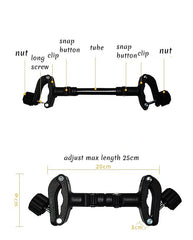 MINILUJIA stroller connector detachable and adjustable for versatile two-stroller setups.