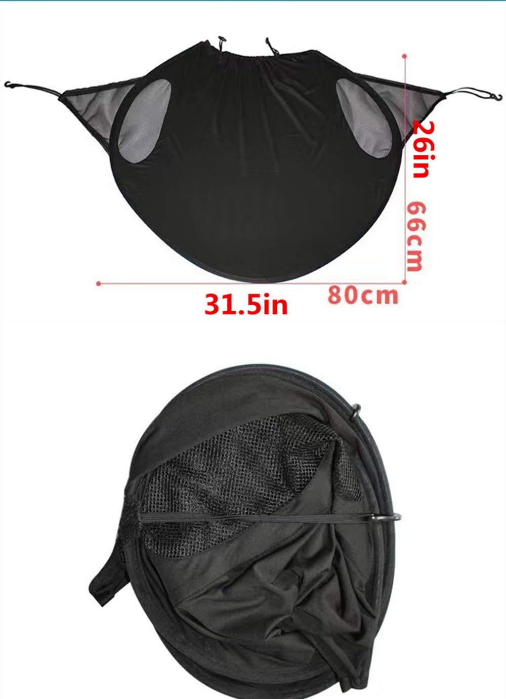 MINILUJIA waterproof lycra sun shade for rain and splash protection.