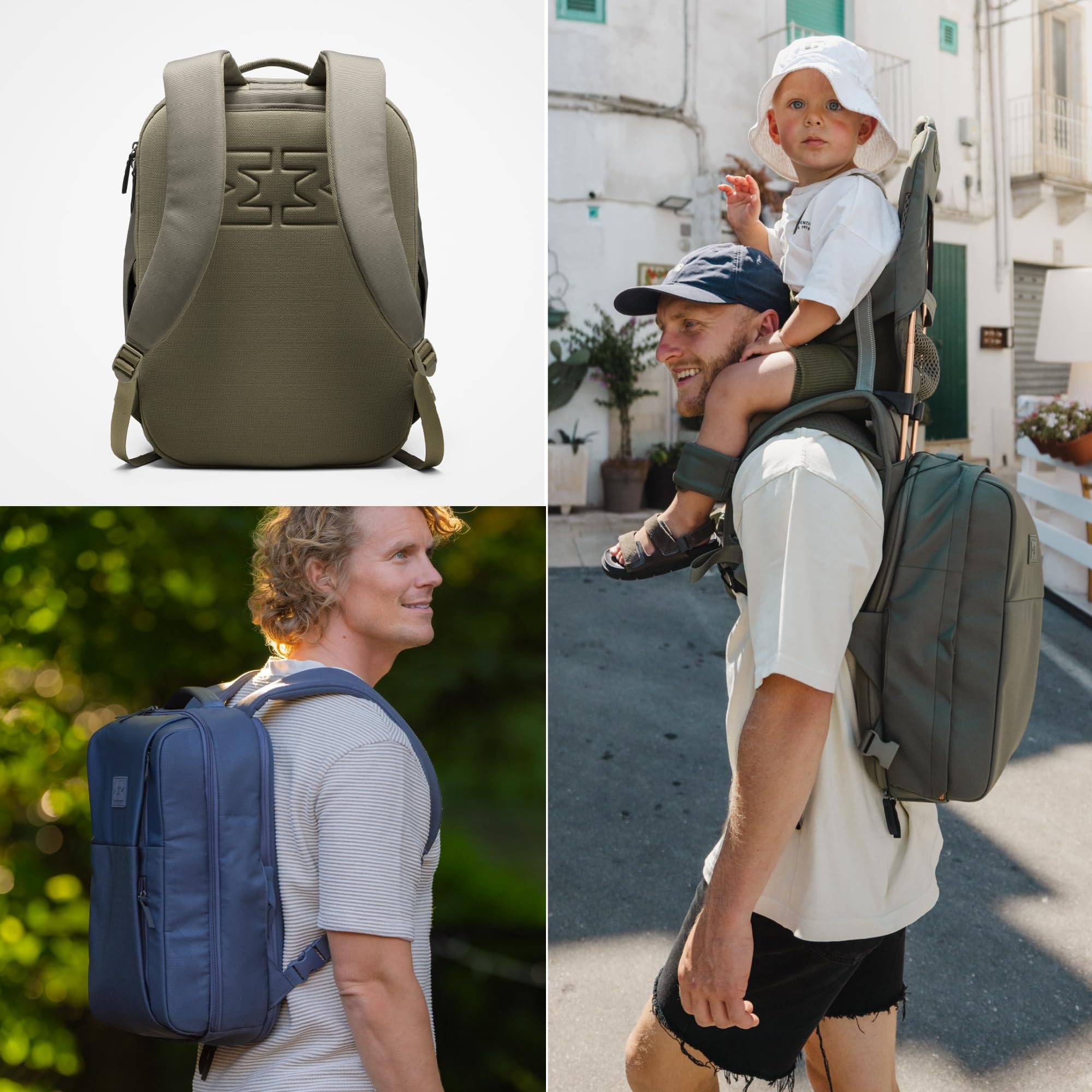 MINIMEIS HERO Backpack Olive water repellent fabric enhances durability