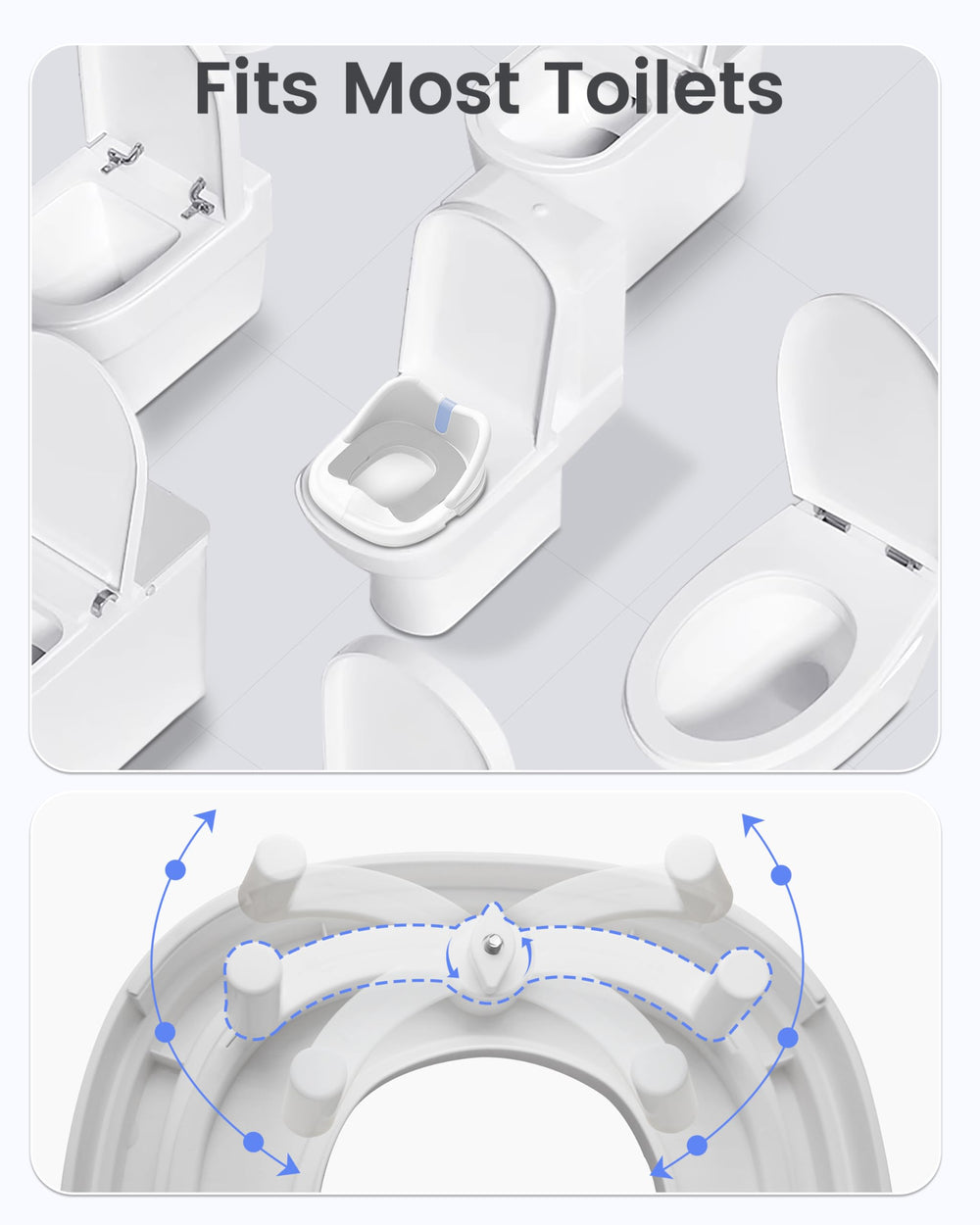 Minimiss compact travel design fits in bags for on-the-go potty training.