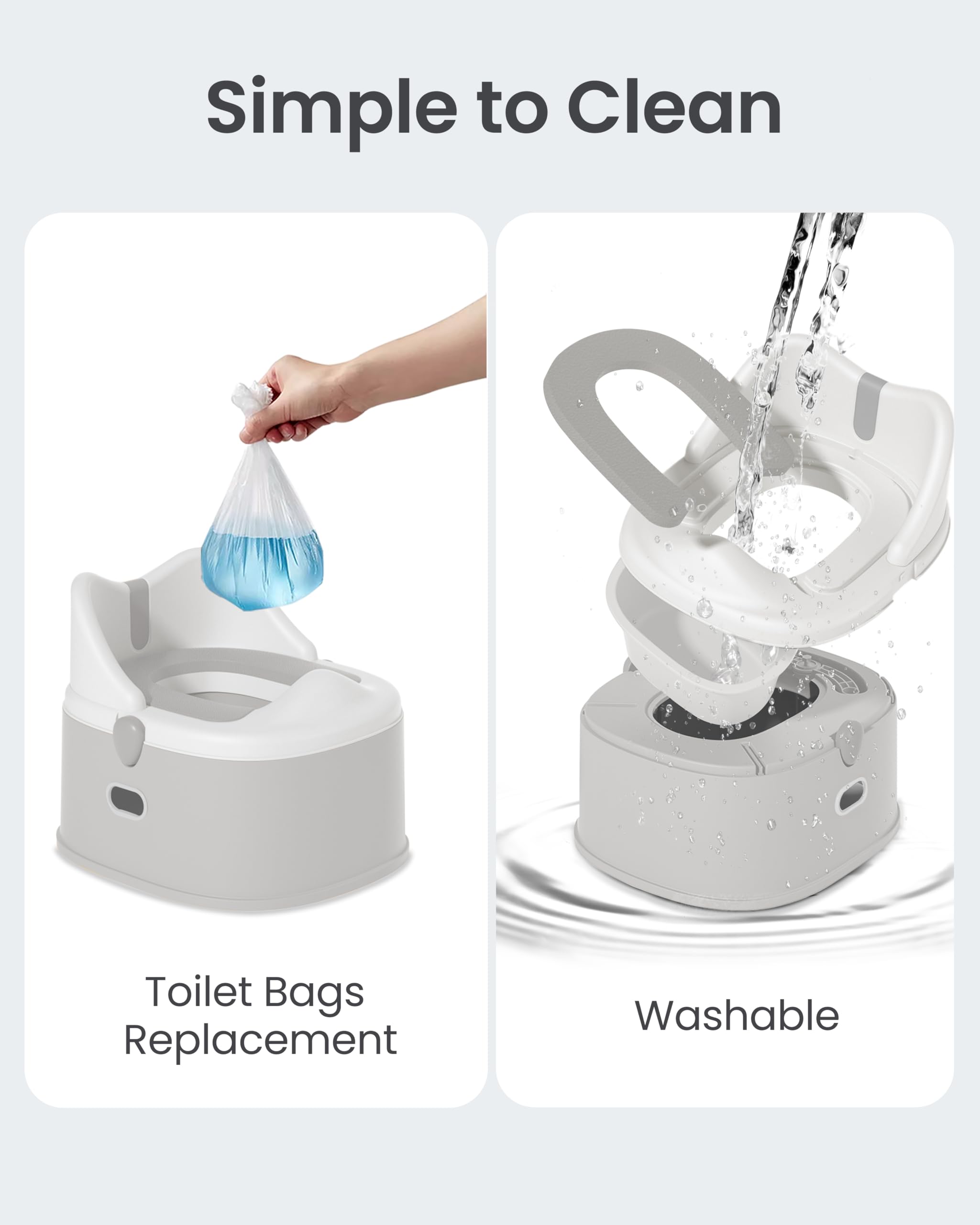 Minimiss anti-slip base and backrest enhance stability