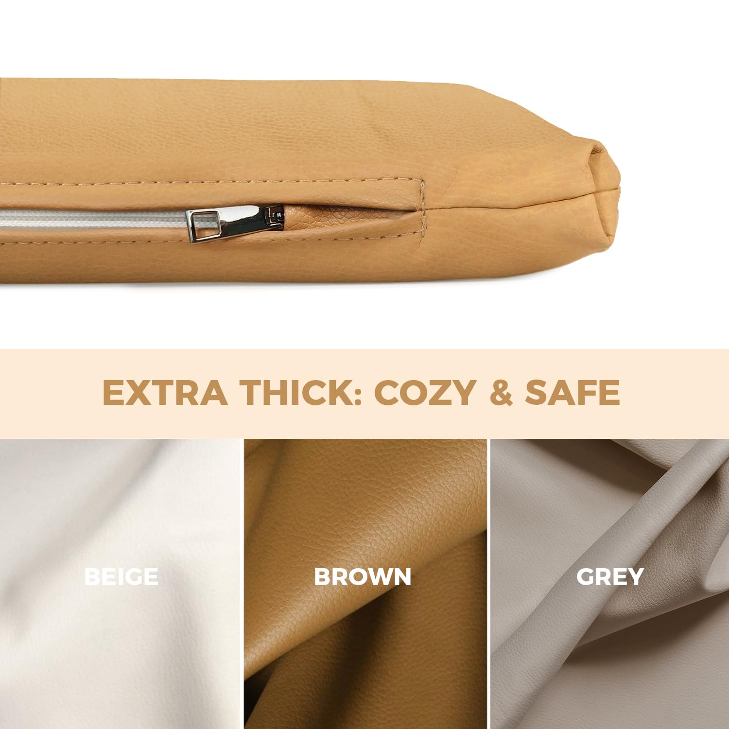 MINISENTIALS padded thick baby play mat easy-clean wipeable surface used for quick cleanups.