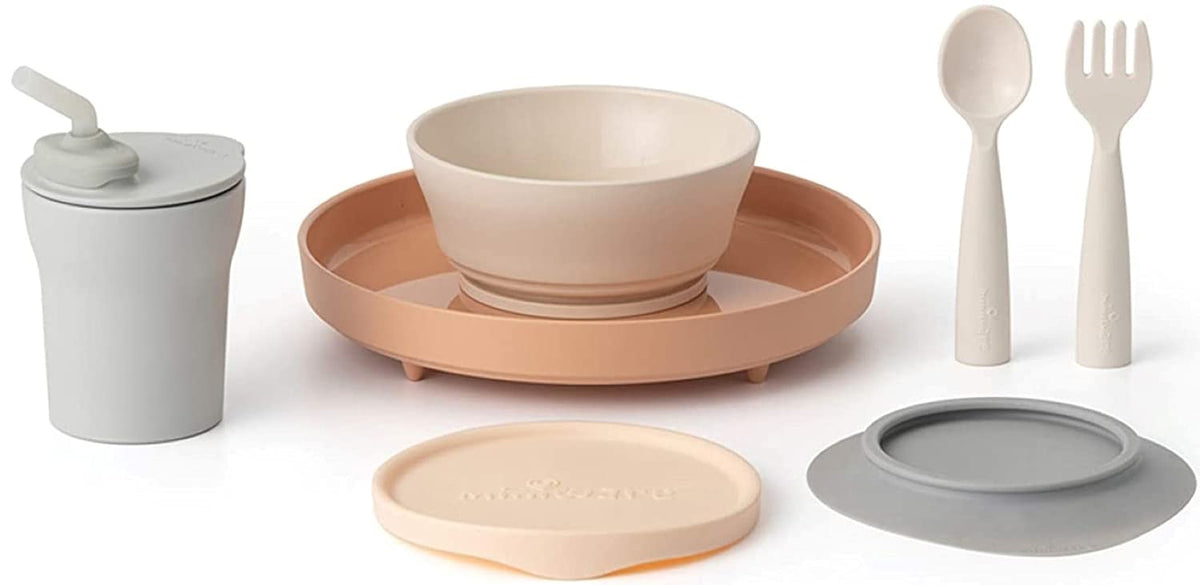 Miniware Little Foodie cereal bowl with spill-reducing suction for mess-free meals.