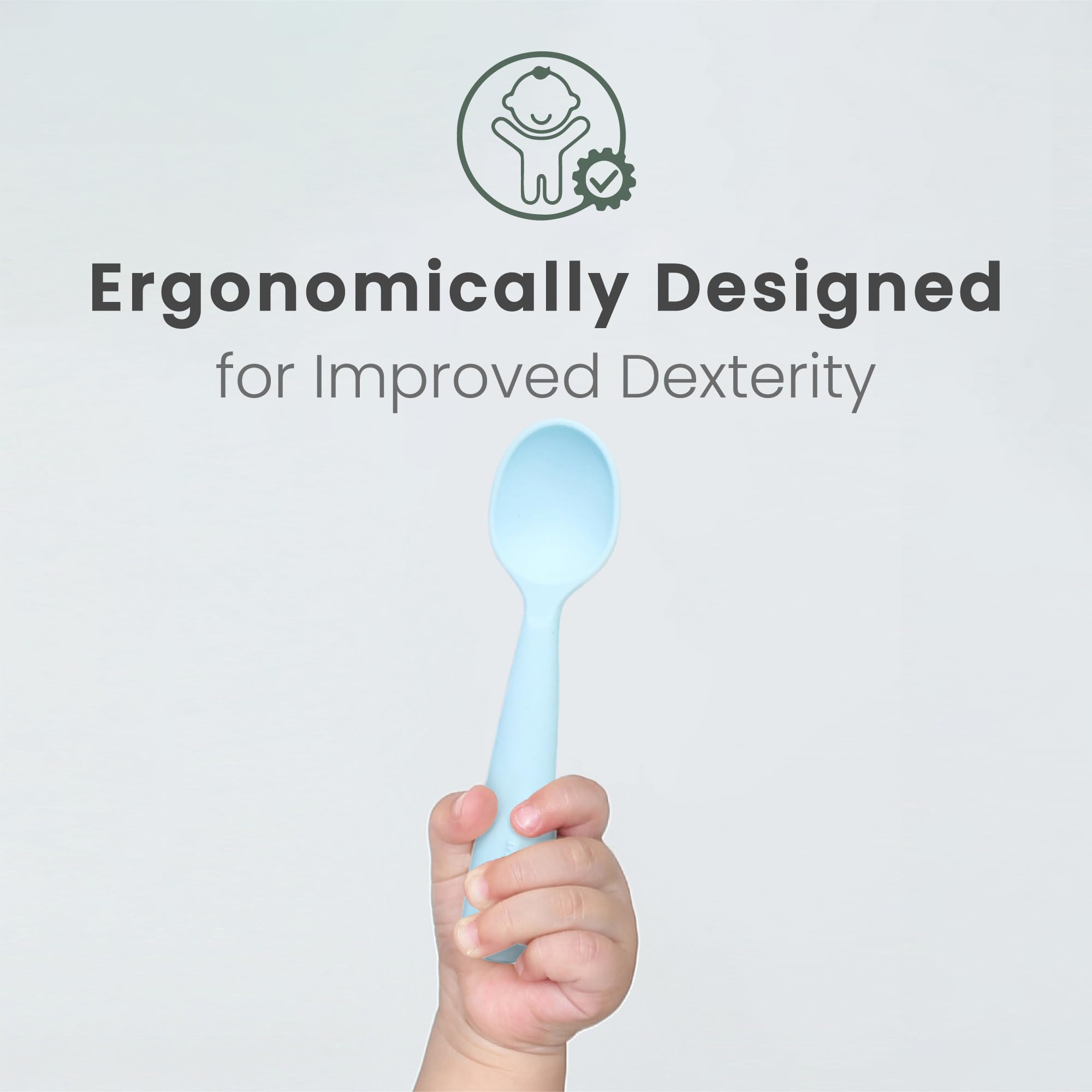Miniware modern eco-friendly utensils ideal for first feeding milestones
