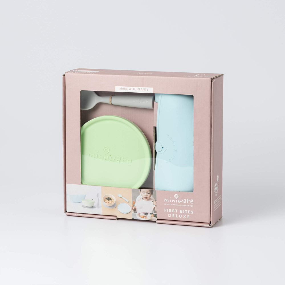 Miniware training spoon designed for little hands and balanced scooping
