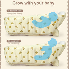 Mink Bear Tub anti-slip bottom supports a safer bath for toddlers.