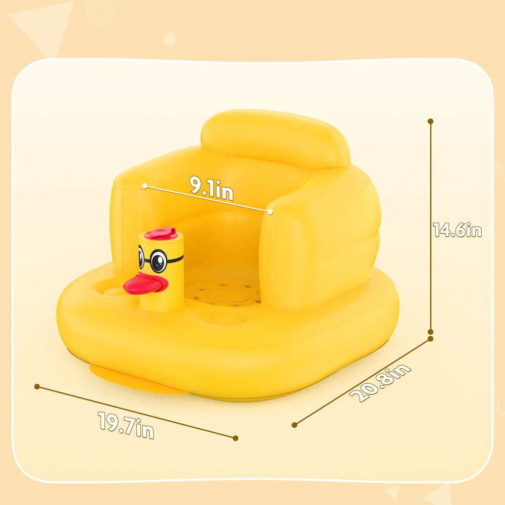 Mink duck-design seat shown as a thoughtful baby gift