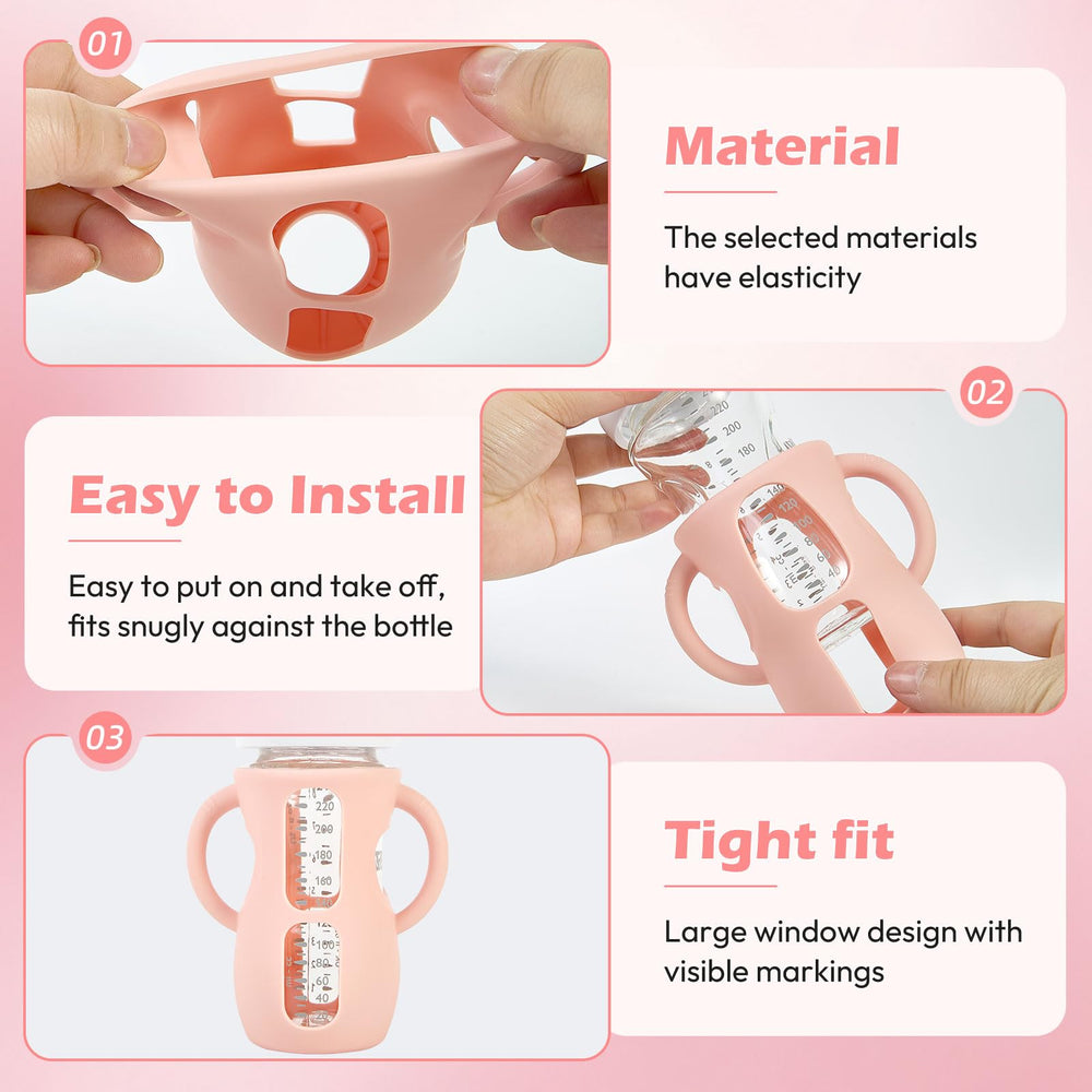 MINMUNJIU thermal-insulation sleeve helps keep milk warm and bottles comfortable to touch