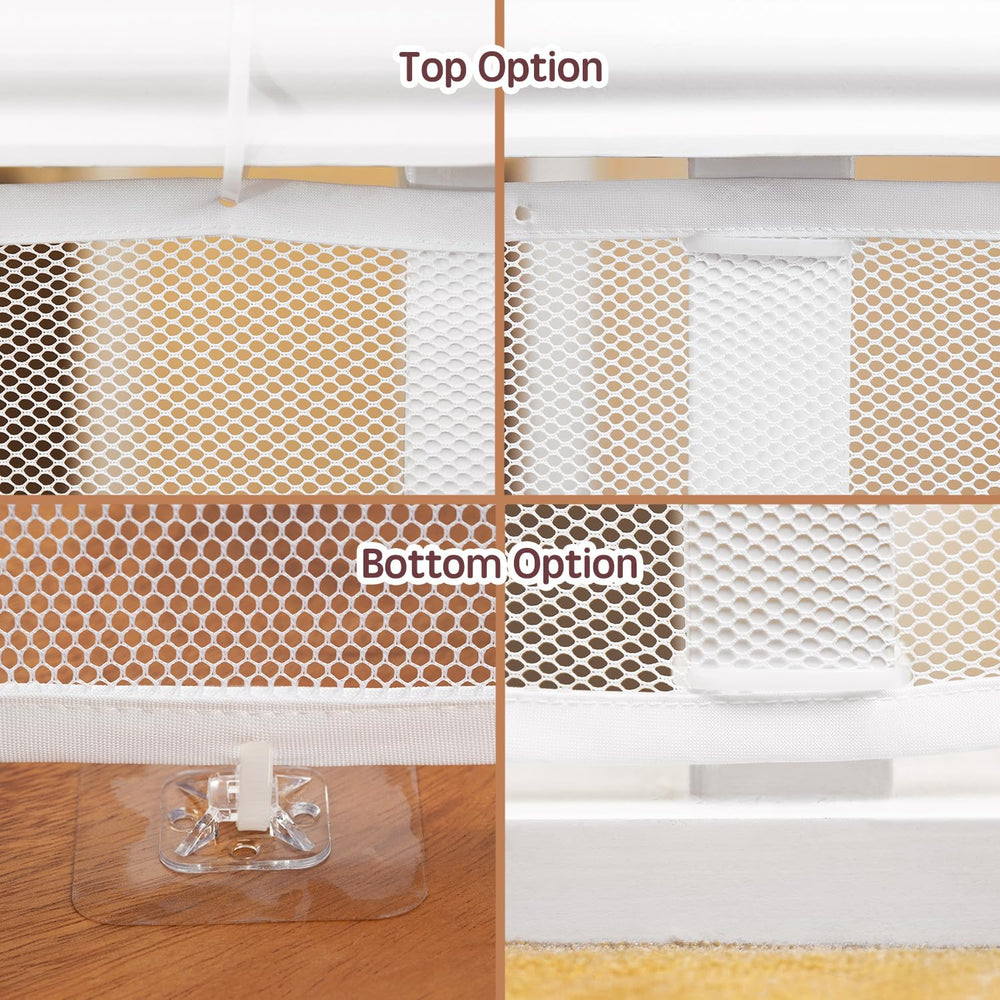 Minne Baby Banister Guard fits most railings for versatile safety across spaces.