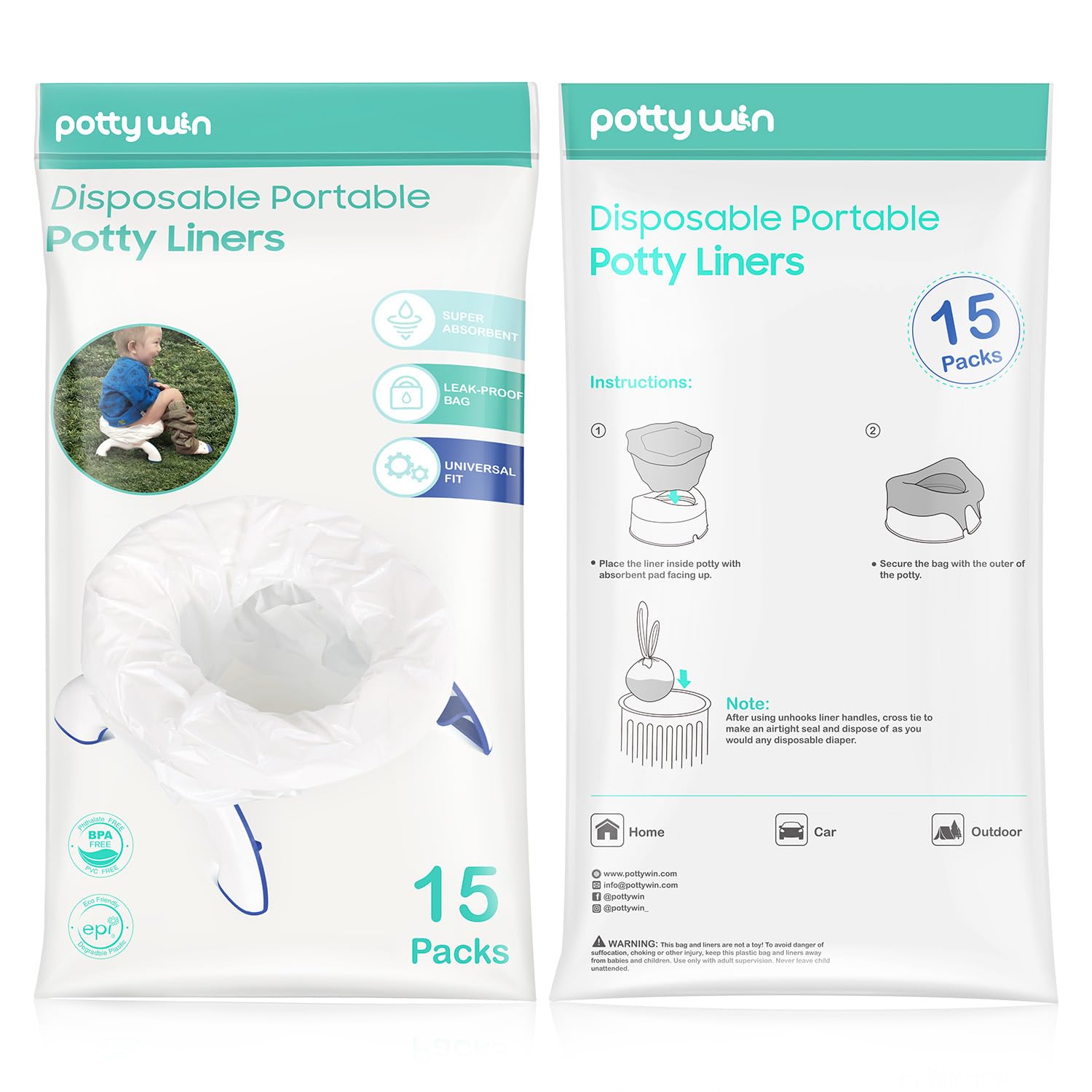 Minne Baby liner uses durable, odorless PE material for travel.
