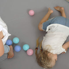 Minne Baby hexagon mat ultra-thick padding cushions every crawl and playtime.