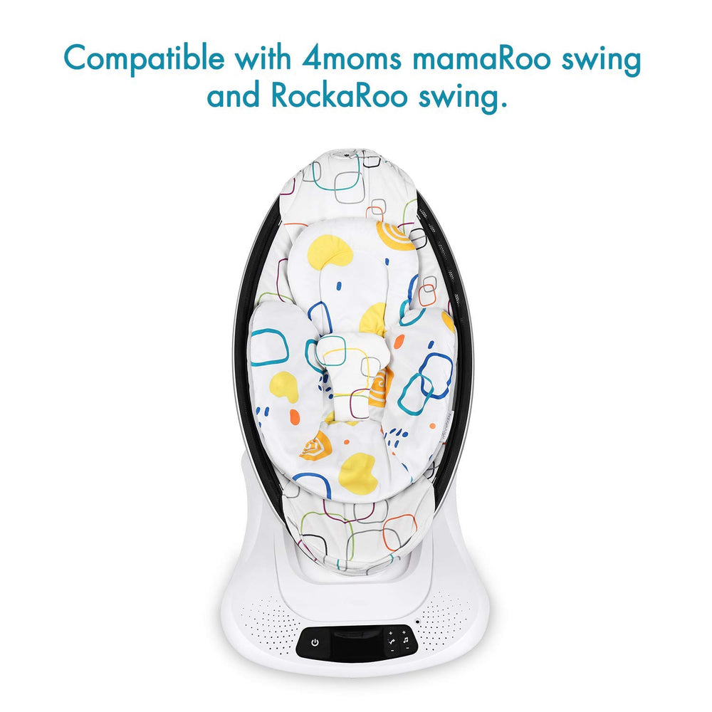Minne Baby infant insert mesh side in MamaRoo; breathable cooling for warm days.