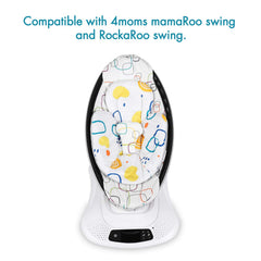 Minne Baby infant insert mesh side in MamaRoo; breathable cooling for warm days.