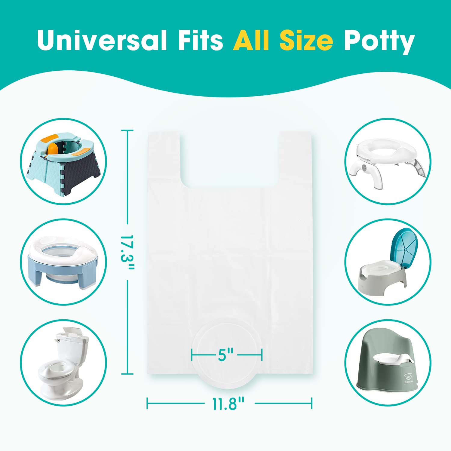 Minne Baby durable, lightweight liners holding up to 6.3 oz of liquid.
