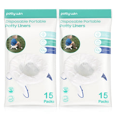 Minne Baby disposable potty liners pack for travel and mess-free outings.