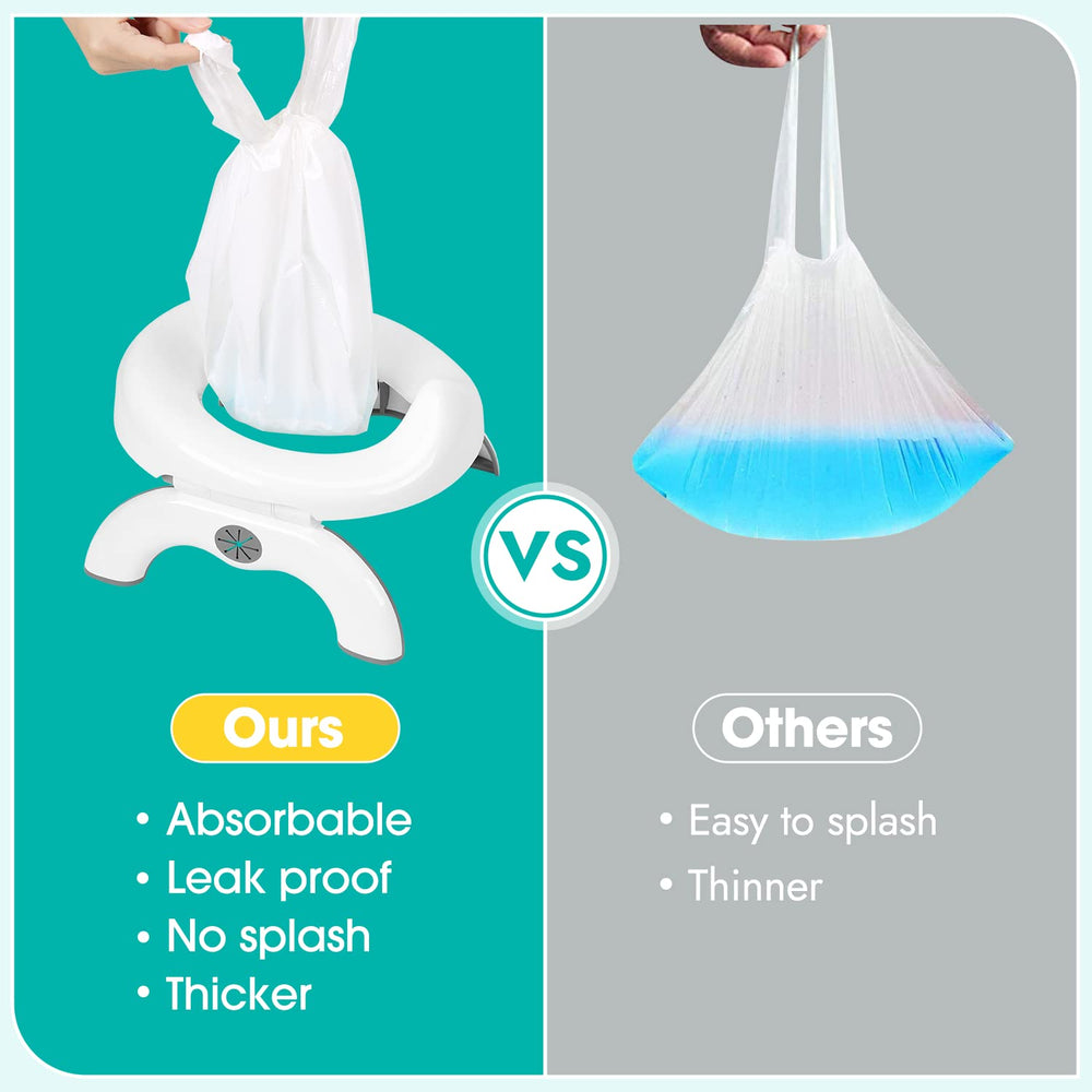 Minne Baby on-the-go liners stored in car or bag for easy access.