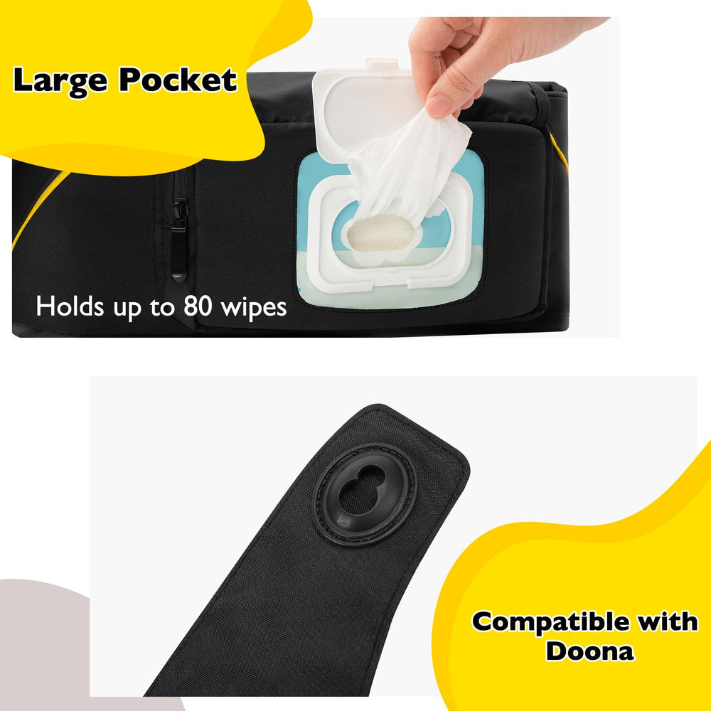 Minne Baby Upperkids Essentials Bag covert-entry pocket secures the phone