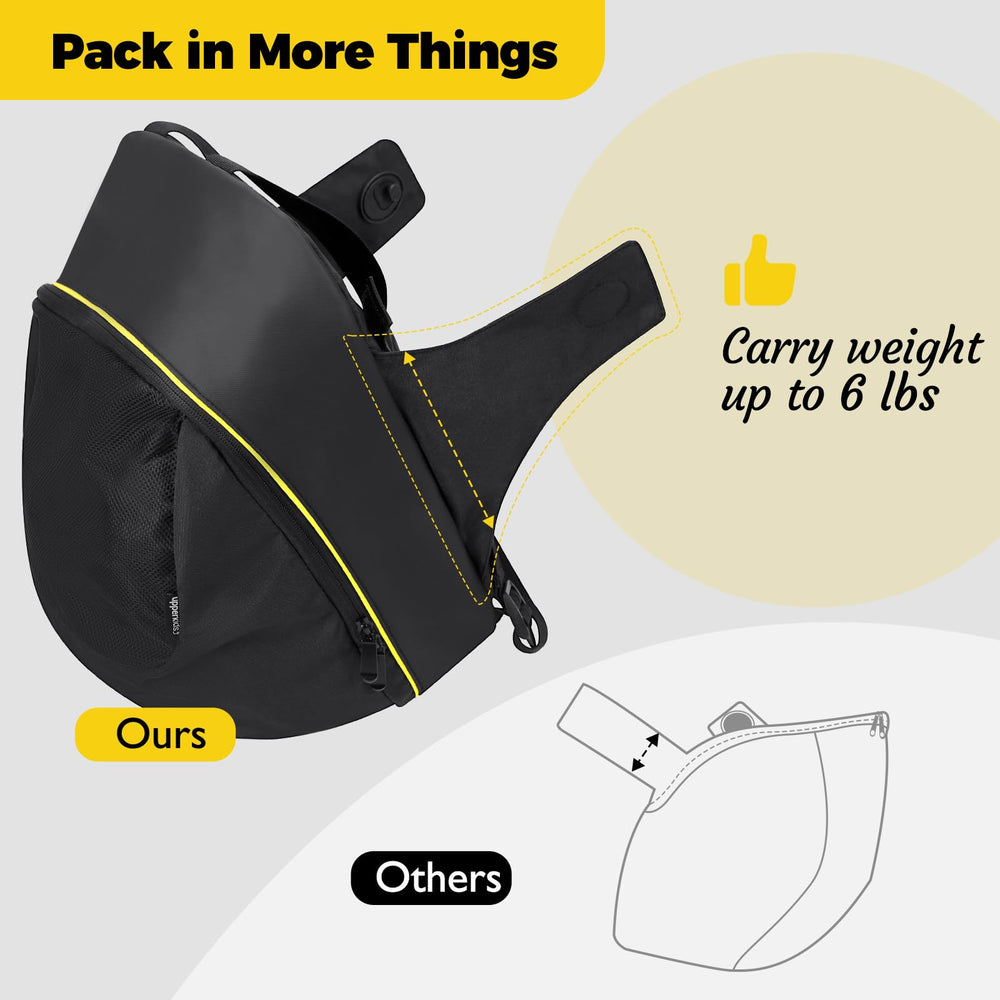 Minne Baby Upperkids storage bag features easy-access zipper for quick reach