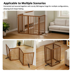 Mino Kesper foldable gate folds into an accordion style for easy storage.