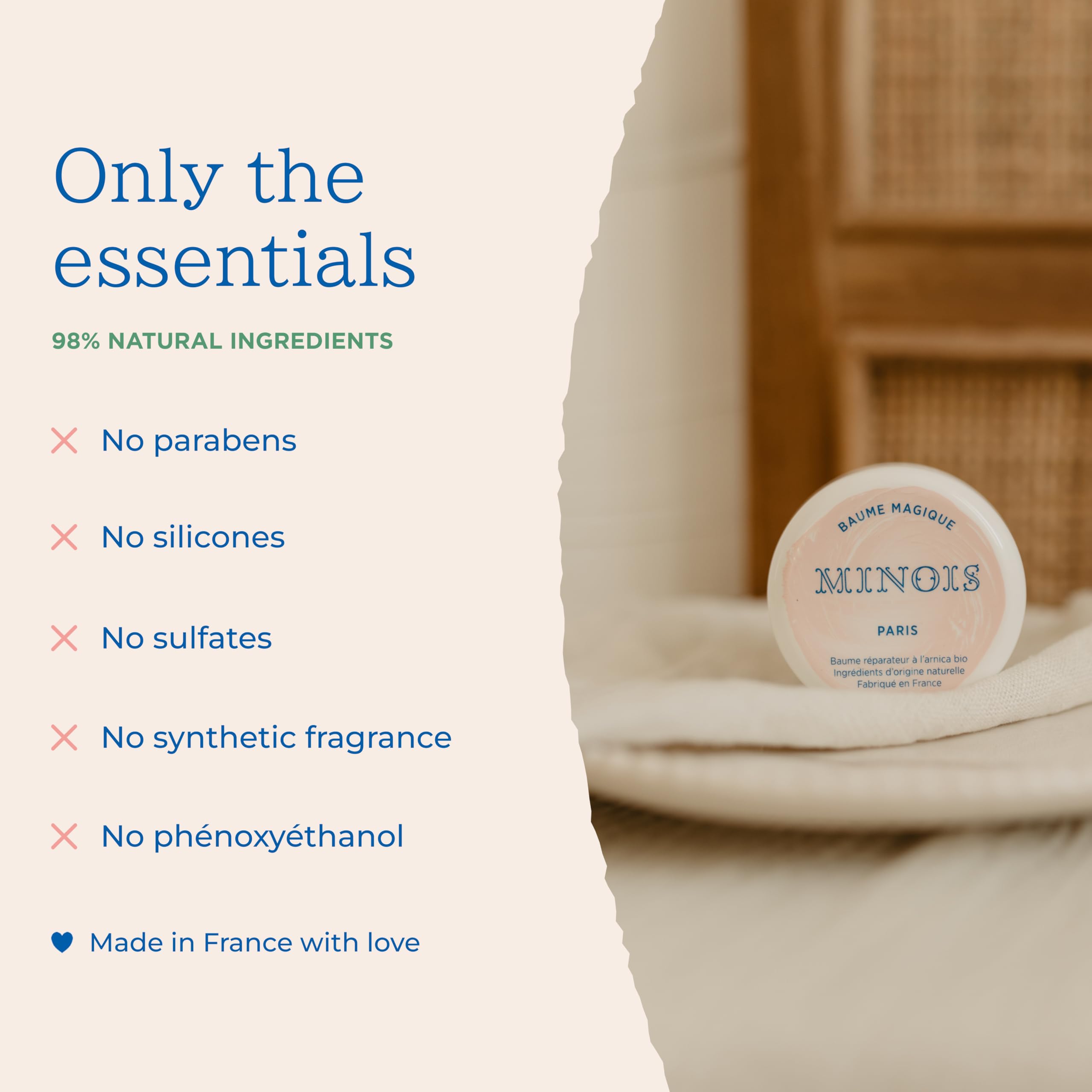 MINOIS balm for dry patches on elbows and shins