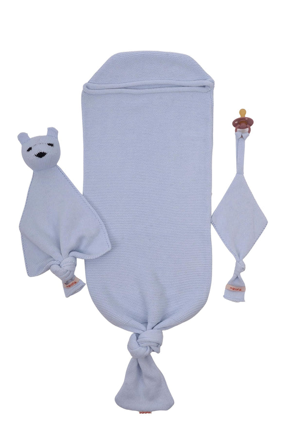 Minora newborn swaddle cocoon gently fits baby for calm, secure sleep