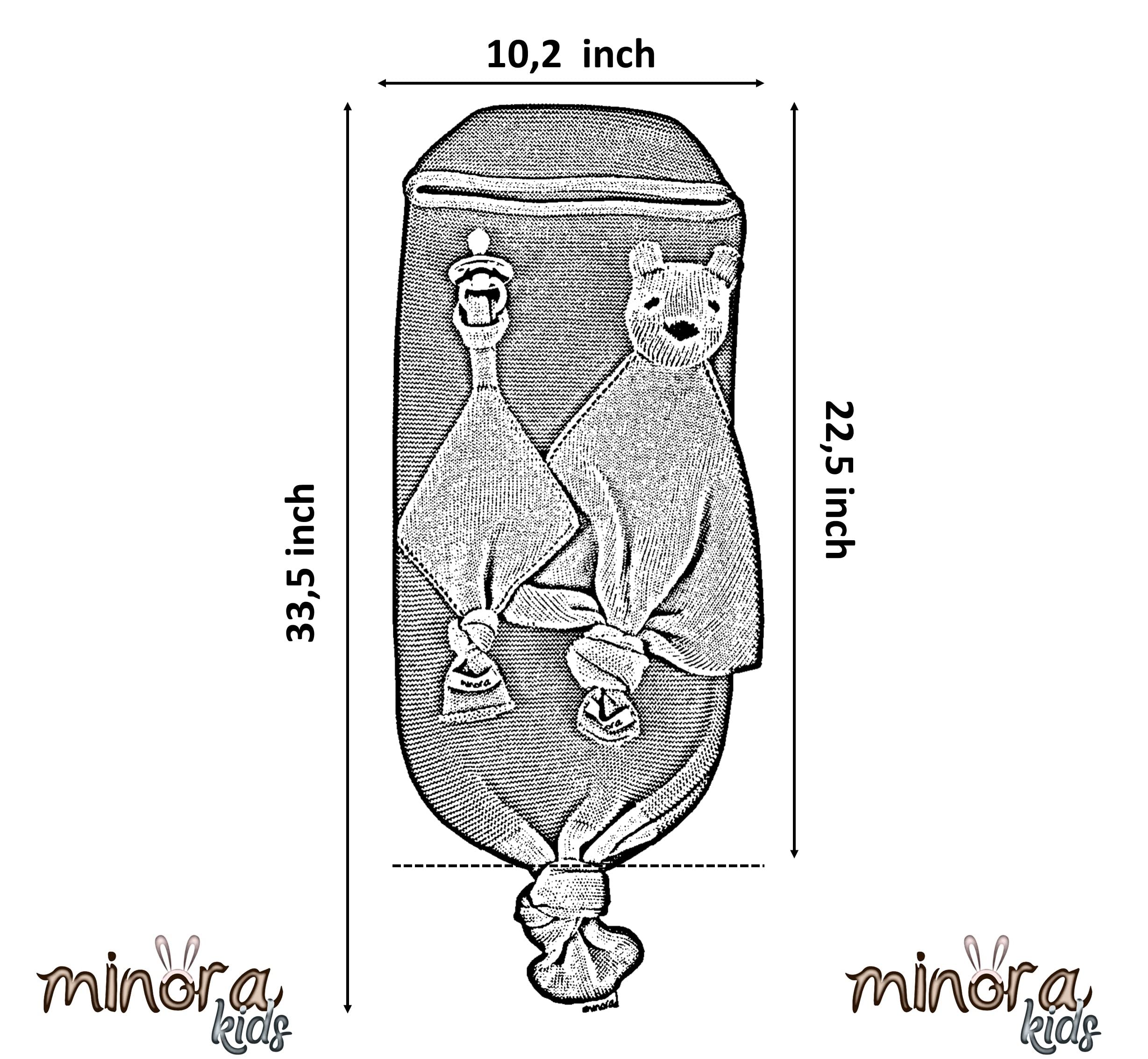 Minora sleep-saver swaddle promotes cozy, restful naps