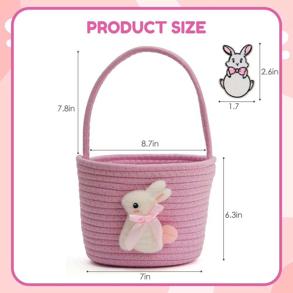 Minstely baby gift basket, perfect size for small toys or treats.