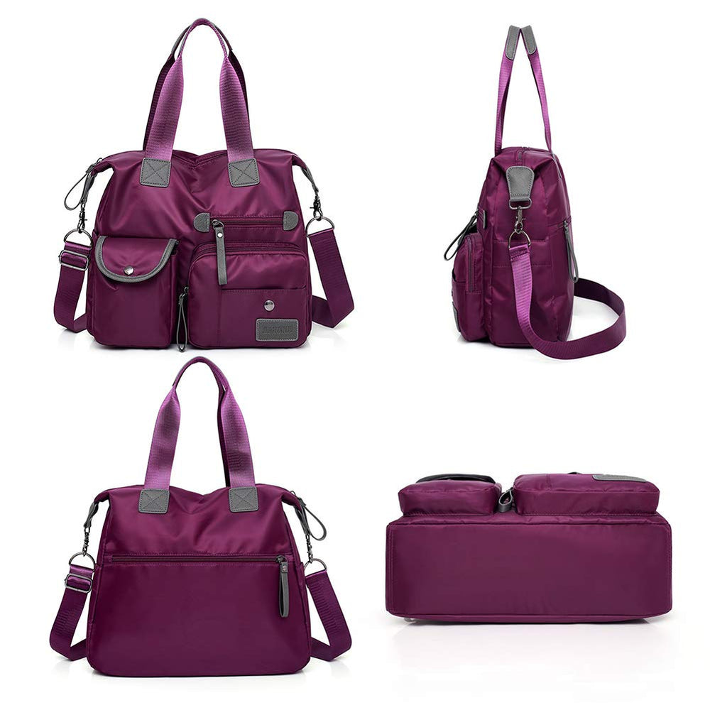MINTEGRA tote with adjustable strap offers versatile wear for work or travel.