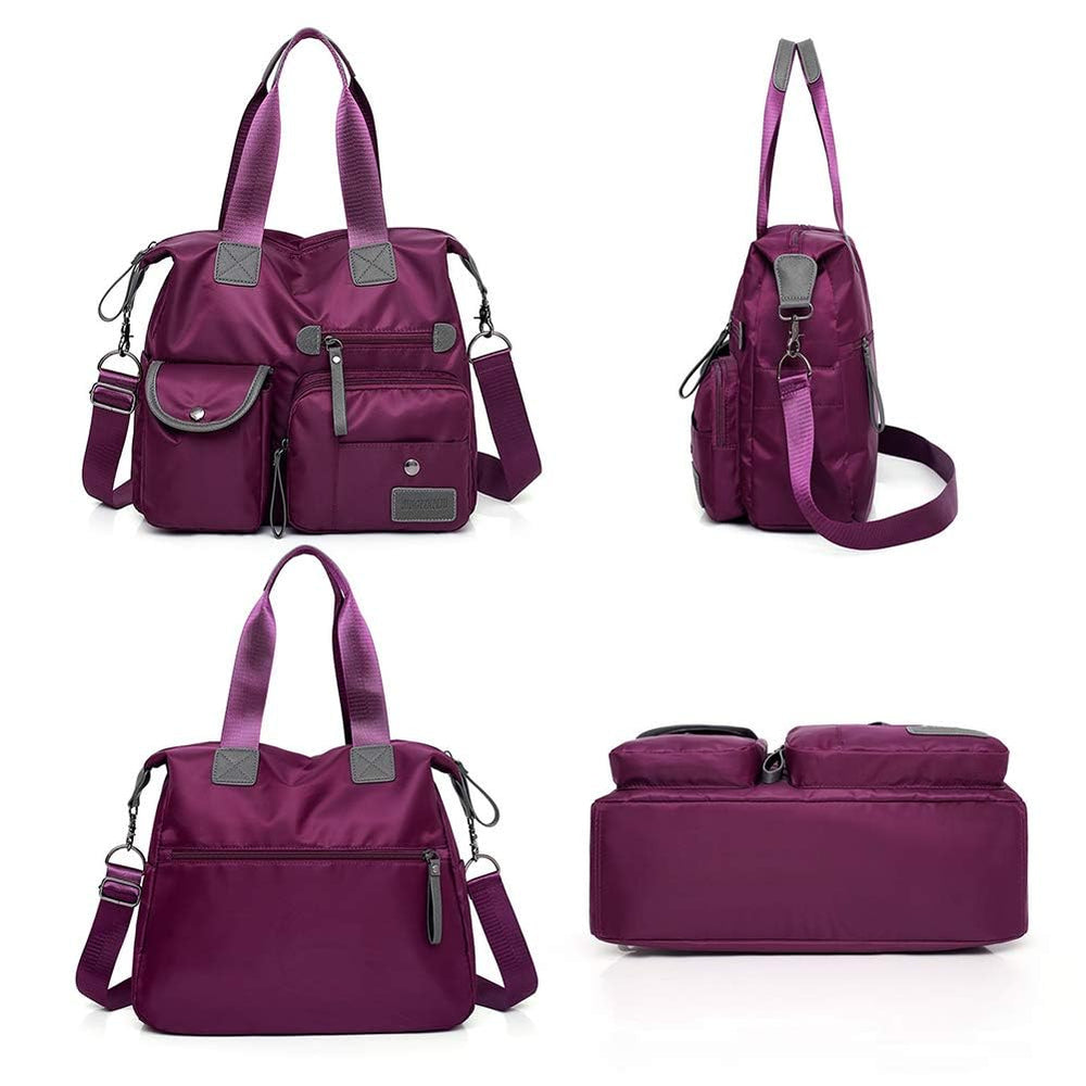 MINTEGRA nylon tote dimensions 13.7 by 5.1 by 11.8 inches