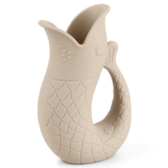 Mintlyfe baby bath rinse cup in sand color with gentle, controlled pour for bath time