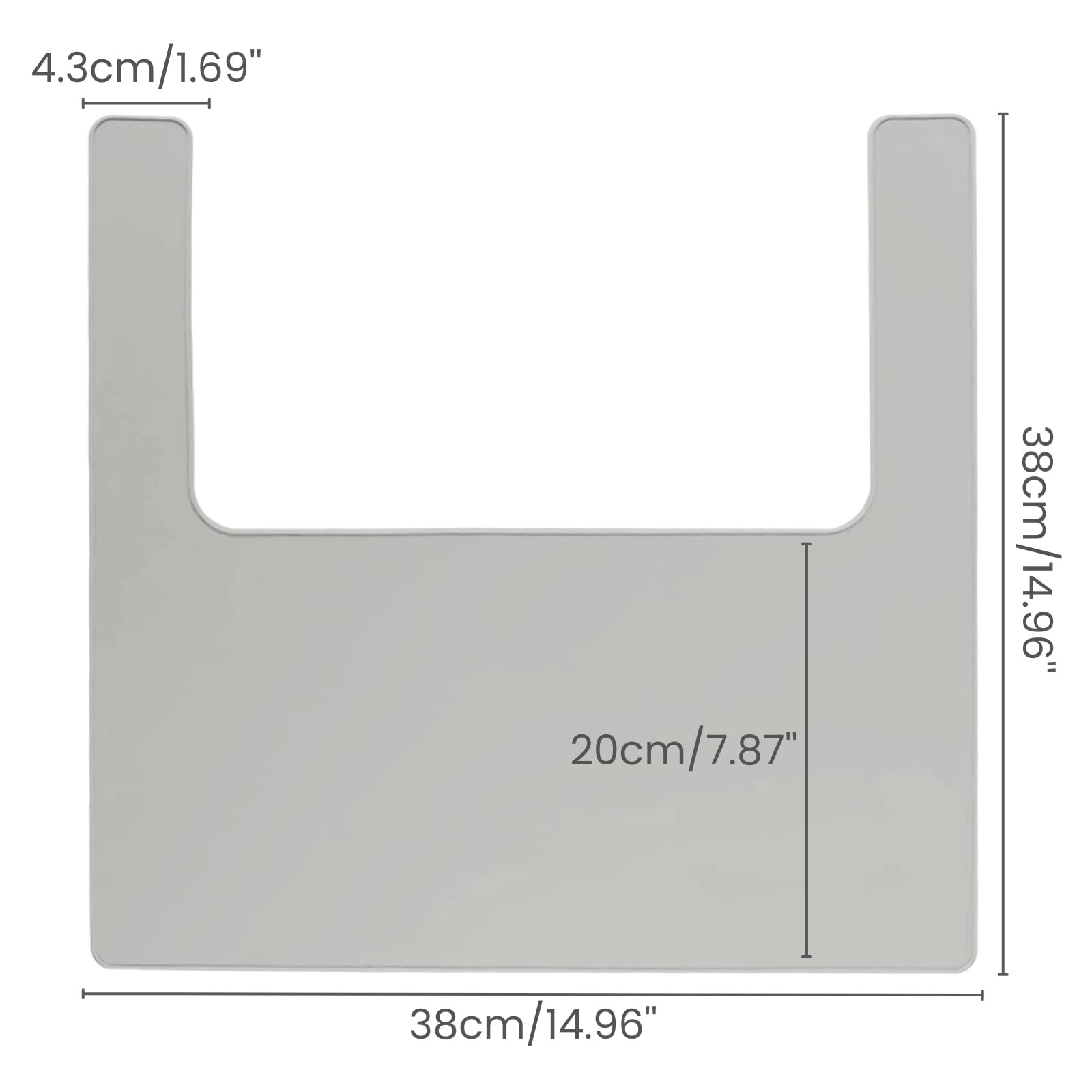 Mintlyfe baby shower gift-ready placemat adds practical style to mealtimes.