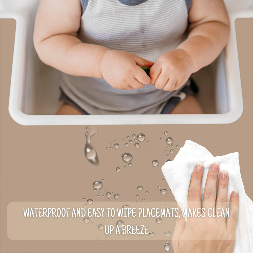 Wavy grooves aid tiny fingers in grasping food for self-feeding.