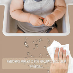 Wavy grooves aid tiny fingers in grasping food for self-feeding.