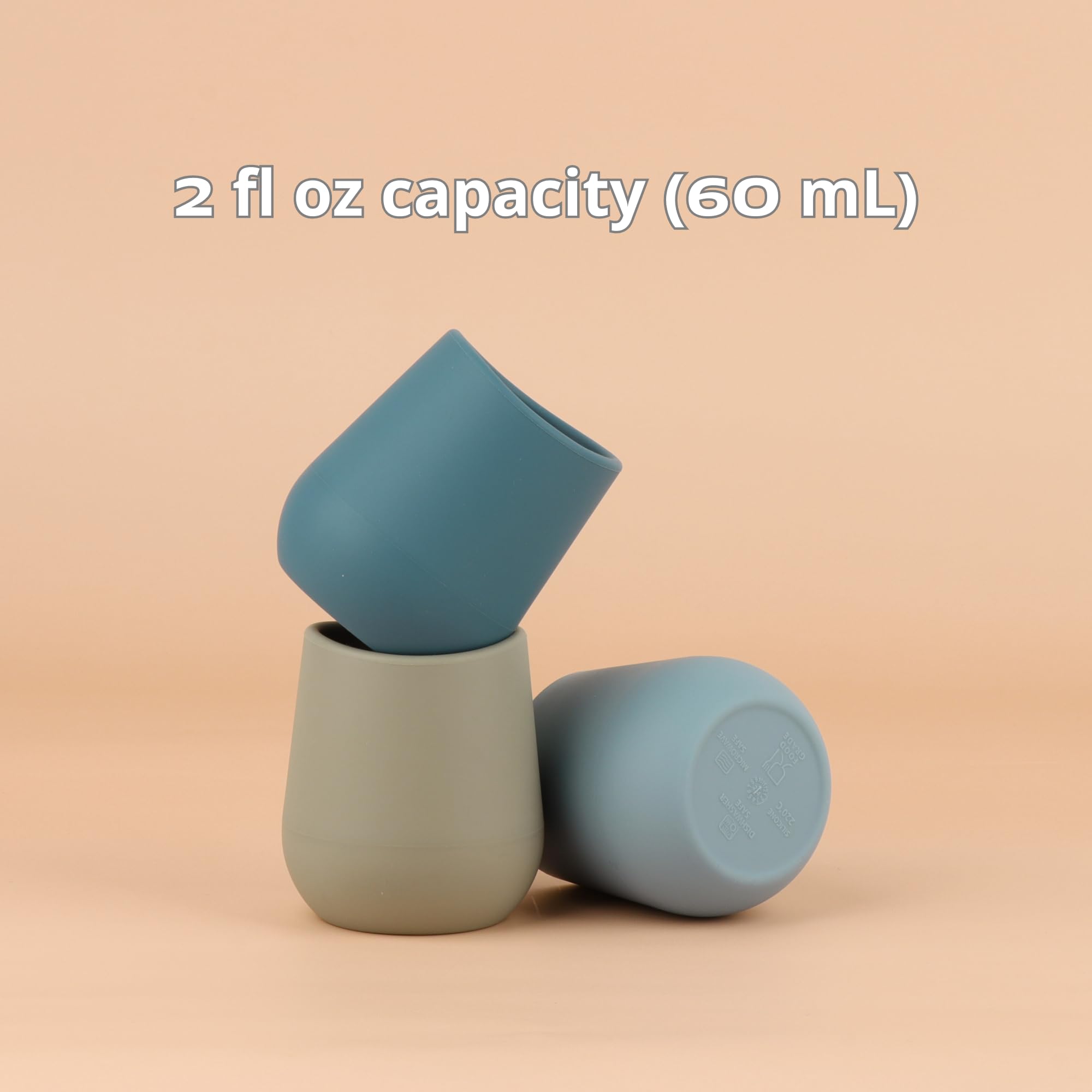 Mintlyfe silicone cup ideal for baby-led weaning and independent use.