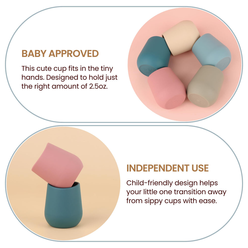 Mintlyfe dishwasher-safe silicone cup for quick cleaning after meals.