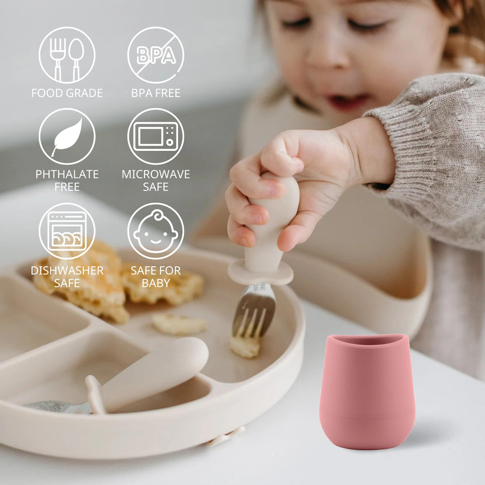 Mintlyfe gentle rim silicone cup designed for sensitive gums during meals.